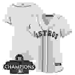 Women Houston Astros Blank White 2022 World Series Champions Cool Base Stitched Baseball Jersey