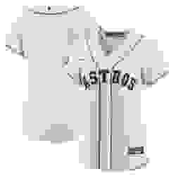 Women Houston Astros Blank White 2022 World Series Cool Base Stitched Baseball Jersey
