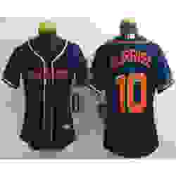 Women's Houston Astros #10 Yuli Gurriel 2022 Navy Blue City Connect Cool Base Stitched Jersey
