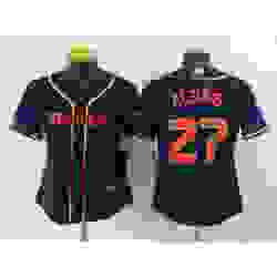 Women's Houston Astros #27 Jose Altuve Nike Navy 2022 City Connect Player Jersey