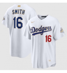 Men Los Angeles Dodgers Will Smith Nike White 2026 Gold Collection Stadium Jersey Men Los Angeles Dodgers Will Smith Nike White 2026 Gold Collection Stadium Jersey