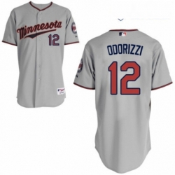 Youth Majestic Minnesota Twins 12 Jake Odorizzi Replica Grey Road Cool Base MLB Jersey 