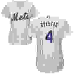 Womens Majestic New York Mets 4 Lenny Dykstra Authentic White Home Cool Base MLB Jersey
