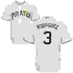 Mens Majestic Pittsburgh Pirates 3 Sean Rodriguez Replica White Home Cool Base MLB Jersey 