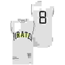 Mens Mitchell and Ness 1960 Pittsburgh Pirates 8 Willie Stargell Authentic Cream Throwback MLB Jersey