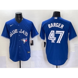 Men Toronto Blue Jays 47 Addison Barger Royal Cool Base Stitched Baseball Jersey