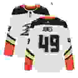 Womens Adidas Anaheim Ducks 49 Max Jones Authentic White Away NHL Jersey 