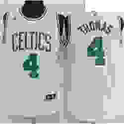 Boston Celtics 4 Isaiah Thomas White Stitched NBA Jersey 