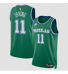 Men Dallas Mavericks 11 Kyrie Irving Green 2025 Classic Edition Stitched Basketball Jersey