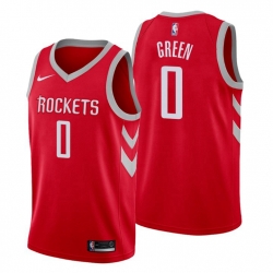 Men Nike Houston Rockets 0 Jalen Green Red NBA Swingman Icon Edition Jersey