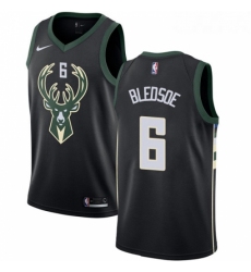 Youth Nike Milwaukee Bucks 6 Eric Bledsoe Swingman Black Alternate NBA Jersey Statement Edition 