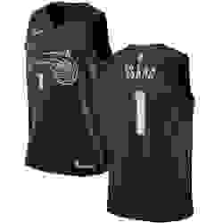 Womens Nike Orlando Magic 1 Jonathan Isaac Swingman Black NBA Jersey City Edition