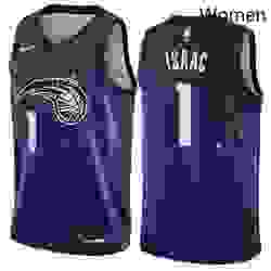 Womens Nike Orlando Magic 1 Jonathan Isaac Swingman Blue NBA Jersey City Edition