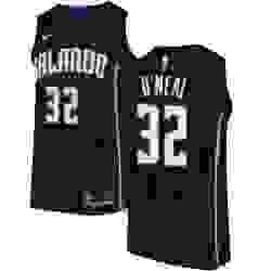Womens Nike Orlando Magic 32 Shaquille ONeal Authentic Black Alternate NBA Jersey Statement Edition