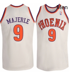 Mens Adidas Phoenix Suns 9 Dan Majerle Authentic White New Throwback NBA Jersey