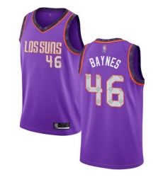 Suns  46 Aron Baynes Purple Basketball Swingman City Edition 2018 19 Jersey