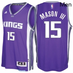 Sacramento Kings 15 Frank Mason III Road Purple New Swingman Stitched NBA Jersey 
