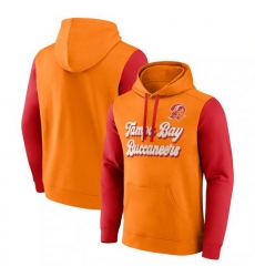 Men Fanatics Red Tampa Bay Buccaneers Fleece Pullover Hoodie