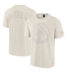Men Fanatics Cream Dallas Mavericks Elements Iconic T Shirt