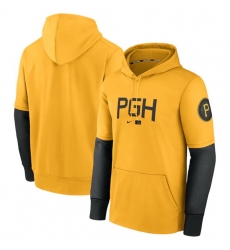 Men Pittsburgh Pirates Gold 2023 City Connect Therma Performance Pullover Hoodie