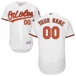 Men Women Youth All Size Baltimore Orioles Majestic Alternate Flex Base Authentic Collection Custom Jersey White