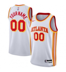 Men Women Youth Toddler Atlanta Hawks Custom Nike NBA Stitched Jersey White