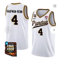 Purdue Jersey #4 White