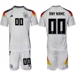 Men Germany Custom White 2024 25 Home Soccer Jersey Suit