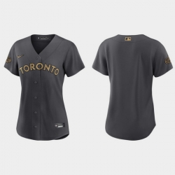 Women Toronto Blue Jays 2022 Mlb All Star Game Replica Charcoal Jersey