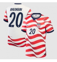 Folarin Balogun USMNT Nike 2026 Home Stadium Replica Jersey White Folarin Balogun USMNT Nike 2026 Home Stadium Replica Jersey White