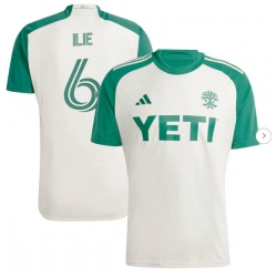 Mens Austin FC Ilie Sanchez adidas Tan 2024 The Armadillo Kit Replica Player Jersey