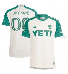 Mens Austin FC adidas Tan 2024 The Armadillo Kit Authentic Custom Jersey