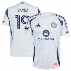 Men's Chicago Fire Jonathan Bamba adidas Light Blue 2025 The Municipal Kit Authentic Player Jersey