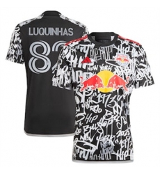 Men New York Red Bulls Luquinhas 2023 24 Freestyle Replica Black