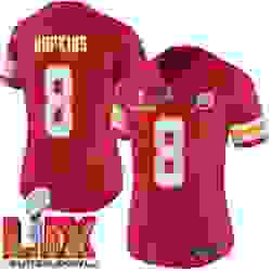 Women Kansas City Chiefs DeAndre Hopkins #8 Red 2024 2025 Super Bowl LIX F U S E Stitched NFL Jersey