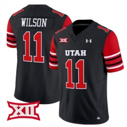Men Women Youth Utah Utes 11 Isaac Wilson Black 2024 Vapor Limited Jersey All Stitched