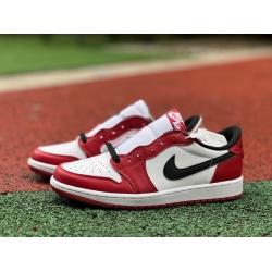 AIR JORDAN 1 RETRO LOW OG 705329 600 Women Shoes