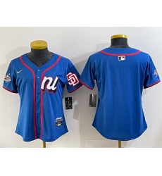 Youth National League San Diego Padres Blank Blue 2025 All Star Edition Limited Stitched Baseball Jersey