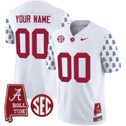 Men Women Youth Alabama Crimson Tide Vapor Limited Custom Jersey Alabama State Style All Stitched White