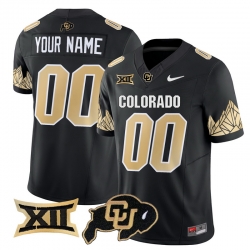 Men Women Youth Colorado Buffaloes Vapor Limited Custom Jersey V4 Big 12 XII Patch All stitched Black