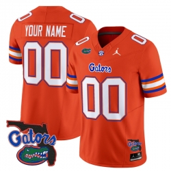 Men Women Youth Florida Gators 2024 Florida Patch Vapor Limited Custom Jersey All Stitched Orange
