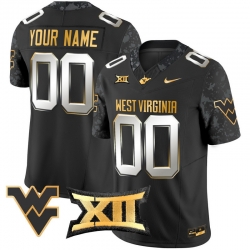 Men Women Youth West Virginia Mountaineers 2024 Gold Vapor Limited Custom Jersey All Stitched Black Limited