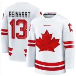 Men Canada Hockey 13 Sam Reinhart White Stitched Jersey