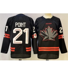 Men Canada Hockey 21 Brayden Point Black Stitched Jersey