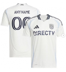 Mens San Diego FC adidas White 2025 Woven Into One Replica Custom Jersey