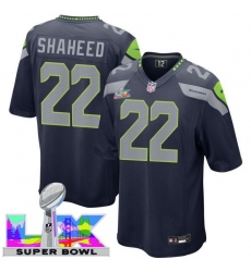 Men Women Youth Seattle Seahawks #22 Rashid Shaheed 2025 2026 Super Bowl LX F U S E Stitched NFL Jersey Blue