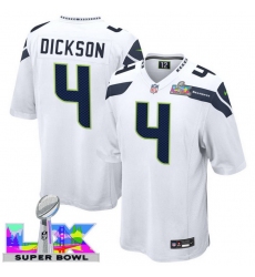 Men Women Youth Seattle Seahawks #4 Michael Dickson 2025 2026 Super Bowl LX F U S E Stitched NFL Jersey White