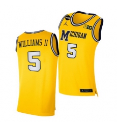 Michigan Wolverines Terrance Williams Ii Yellow Blm Social Justice Men Jersey