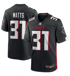 Men Atlanta Falcons Xavier Watts #31 F U S E Stitched Nike Black Jersey Men Atlanta Falcons Xavier Watts #31 F U S E Stitched Nike Black Jersey