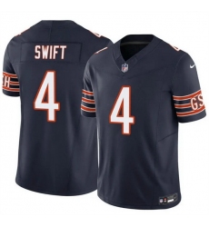 Men Chicago Bears 4 D 27Andre Swift Navy 2025 F U S E  Vapor Untouchable Limited Stitched Football Jersey